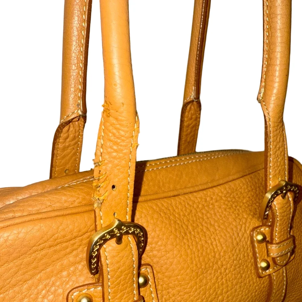 Vintage Dooney Bourke Top Handle Leather Satchel